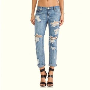 One Teaspoon Awesome Baggies Distressed Jeans